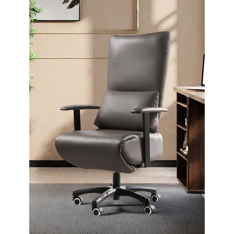 Minimalist Style Leather Multi-Function Office Chair