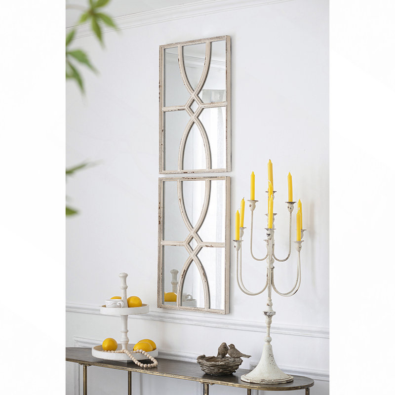 Ensemble de miroir Torino, Blanc