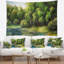 Lac d'été de paysage dans la tapisserie de forêt-28482968