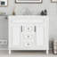 Meuble-lavabo 36 po avec lavabo supérieur, armoire de rangement moderne avec 2 portes à fermeture douce, meuble-lavabo simple-129597854-129597858
