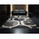 Tapis oriental gris doux et moelleux à motif bouclier viking Dunklin