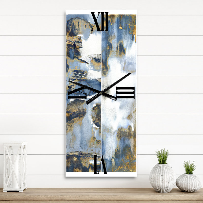 Horloge murale Abstract Waves III, Grand