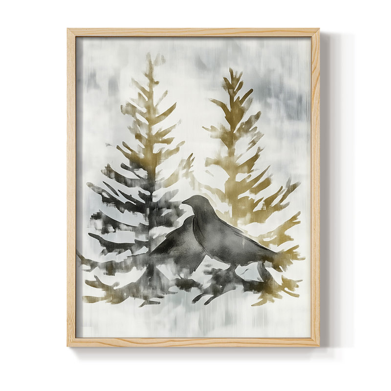 Reproduction encadrée - bois massif, Naturel, H 21 po x l 17 po