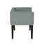 Banc rembourré bleu sarcelle