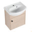 Meuble-lavabo de salle de bain avec lavabo en céramique, fixation murale