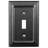 Architectural 1-Gang Toggle Light Switch Standard Wall Plate-44465878