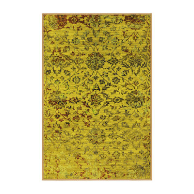 Tapis Mid-Century moderne 2600 jaunes