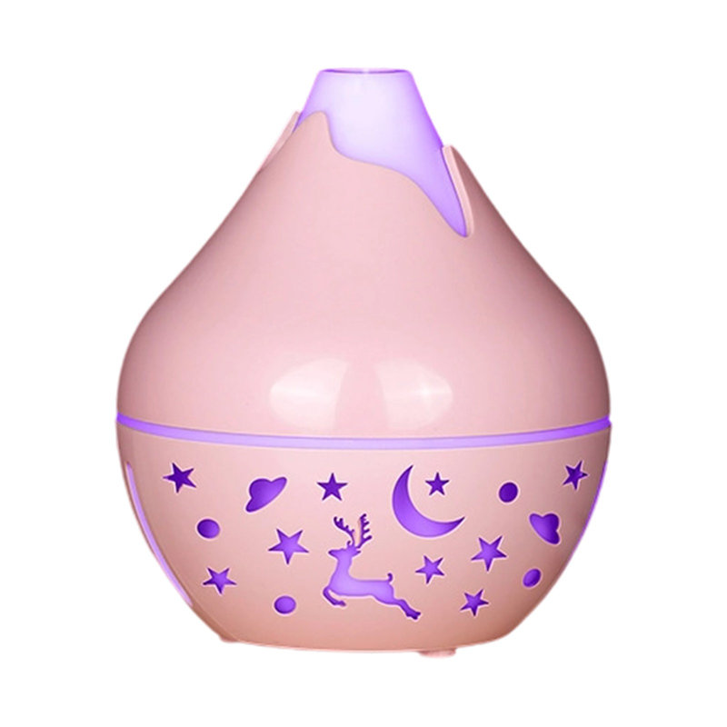 Humidificateur à grain de bois, diffuseur d'arômes à changement de couleur, alimenté par USB, brumisateur, veilleuse silencieuse