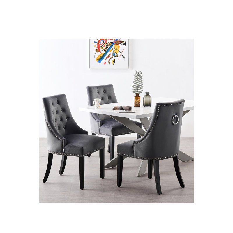 Anisur Dining Table, White, Grey