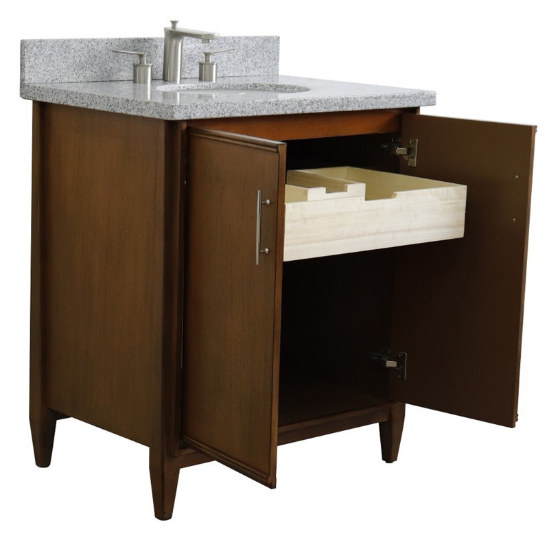 Ensemble de meuble-lavabo simple 31 po, gris