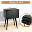 Table de chevet 2 tiroirs Basharat-1735309608