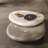 Pebble Shaped Rotating End Table Nesting Coffee Table