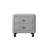 Boucle Nightstand with Two Full-Extension Drawers