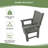 HDPE Patio Dinning Chair,Gray