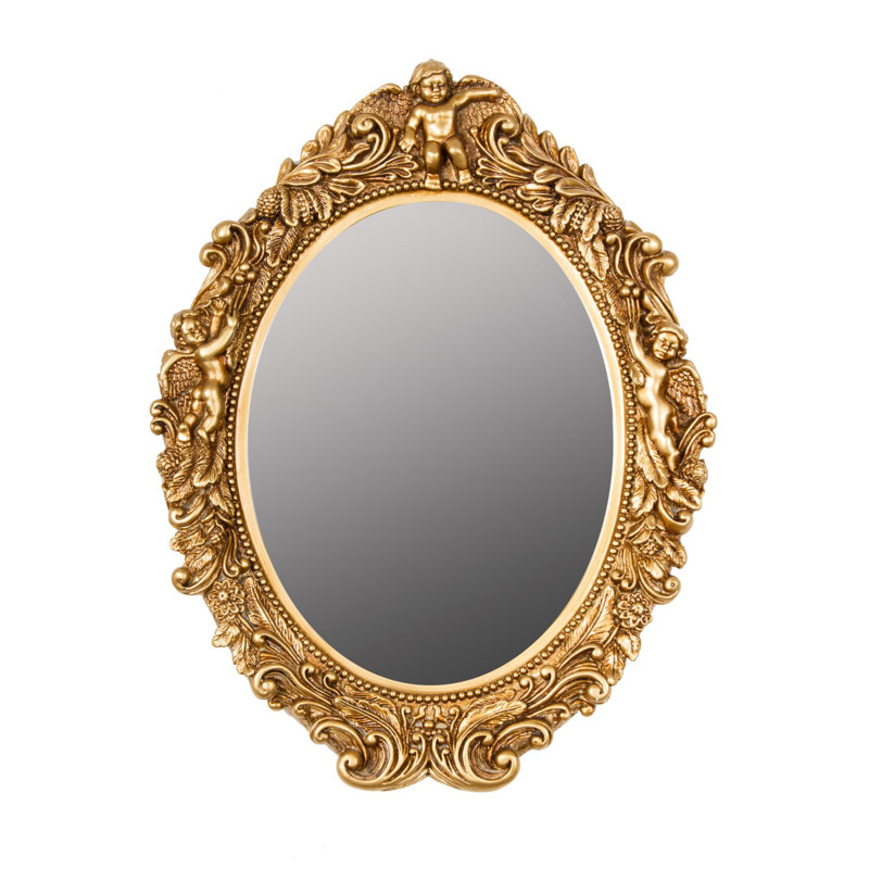 Flat Wall Mirror, Gold