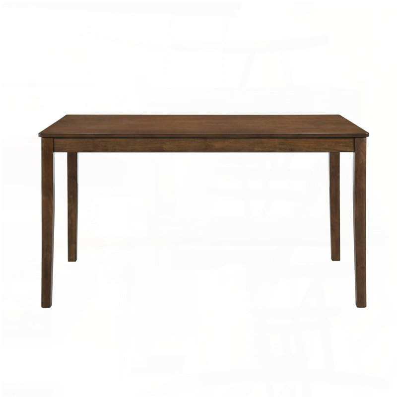 Contemporary Brown Finish Rectangular Dining Table