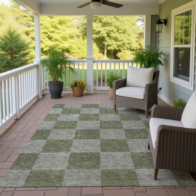 Machine Washable Indoor/Outdoor Micelotta ACN2345 Geometric Rug, Rectangle 2'6" x 3'10"