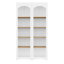 Armoire de rangement Farmhouse deux tons avec tablettes réglables-1290706597
