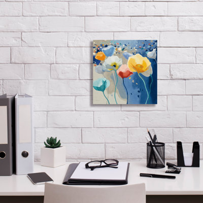 Art mural sur toile Winston Porter «Bleusy» par Shirley Novak