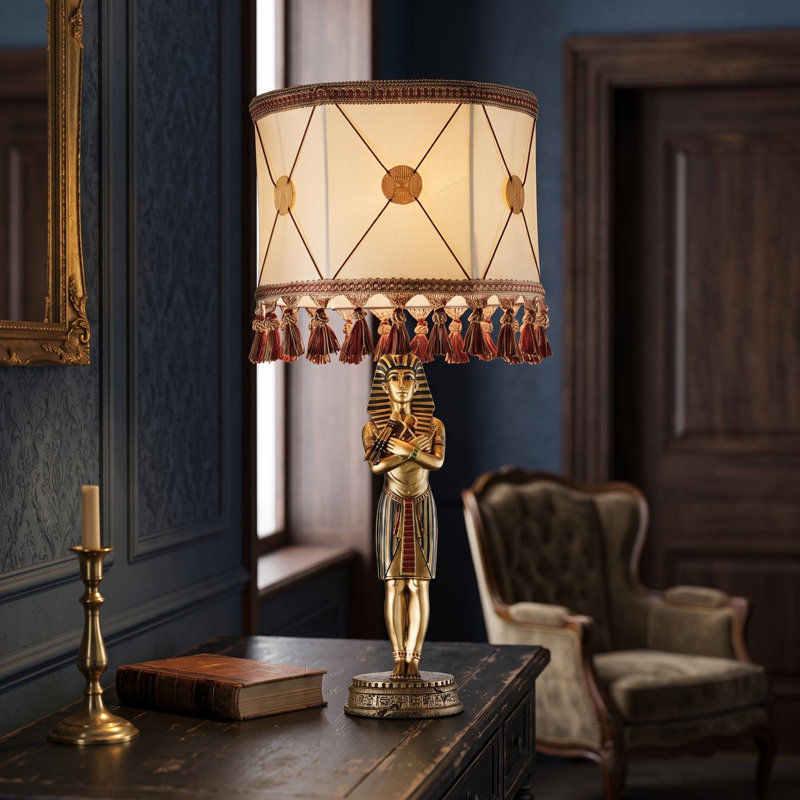 Lampe de table 28,5 po roi tutankhamen sculpturale