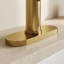 Couvercle de trou de robinet de salle de bain 5,5 po pour 1 ou 3 trous en or brossé mat-49162641
