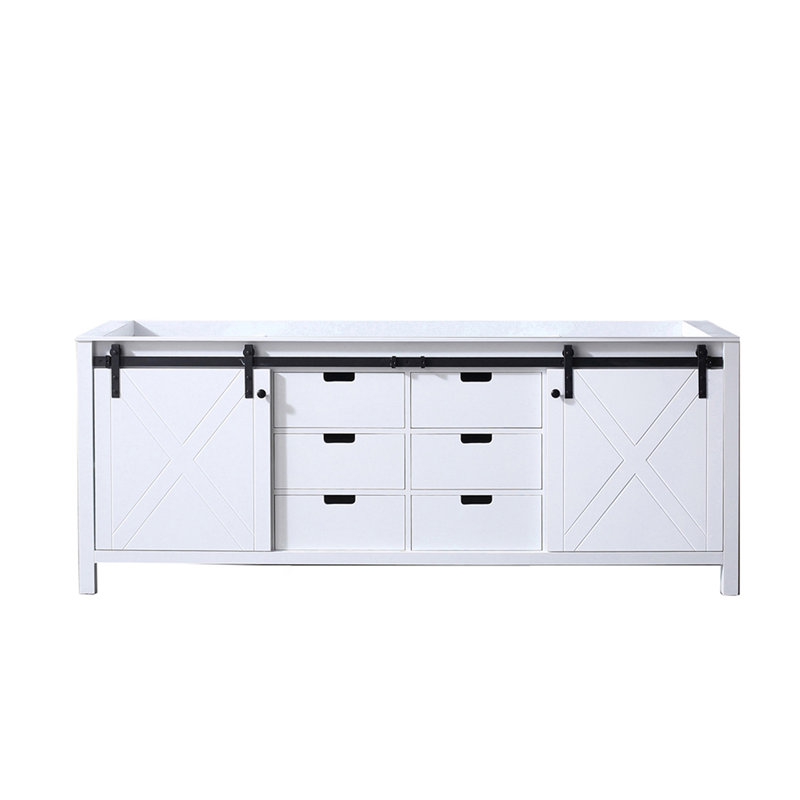Meuble-lavabo double (armoire seulement), Blanc