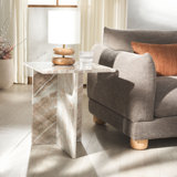 Table d'appoint en marbre Kynesha