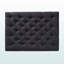 Repose-pieds rembourré en tissu gris foncé Bayport, H 18,2 po x l 41,97 po x P 30,43 po
