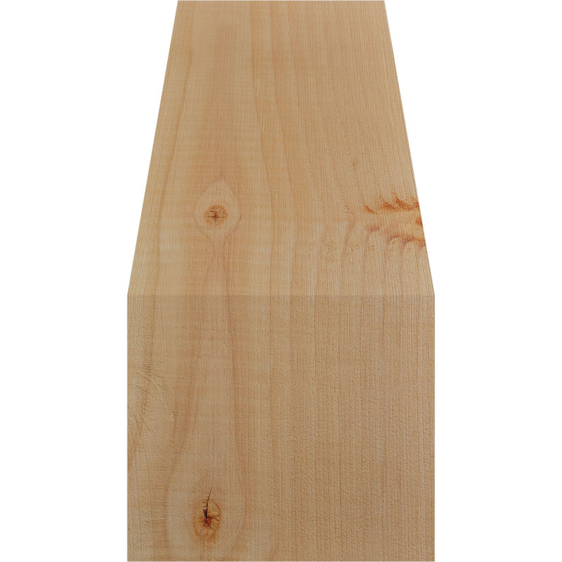 Attelle impériale du genou, Sapin de Douglas, Lisse, H 12 po x l 5,5 po x P 8 po