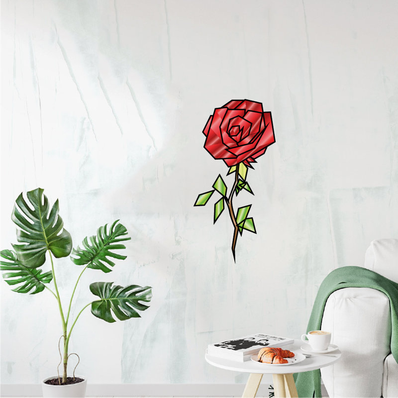 Plants & Flowers Non-Wall Damaging Wall Decal, 30" H x 27" W