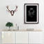 Black Panther in the Shadows in Abstract - Picture Frame Graphic Art Print on MDF-55686346-55686350
