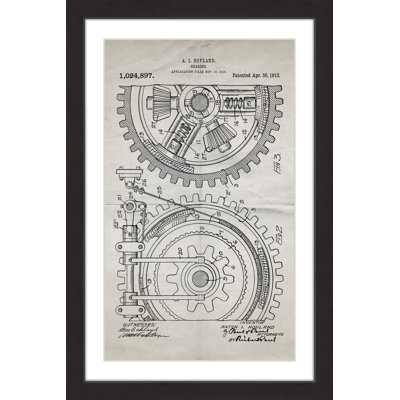 " Gears 1912 Old Paper " by Steve King