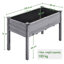 Rectangle Wood  Planter Raised Bed-832467301