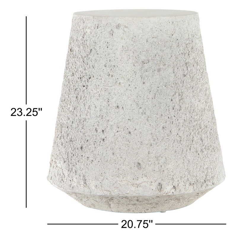 Lele 20.75'' Stone Outdoor Side Table