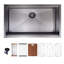 Évier de cuisine encastrable avec accessoires L 32 po x l 19 po Workstation