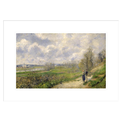 La Sente du Chou près de Pontoise par Camille Pissarro, impression giclée encadrée