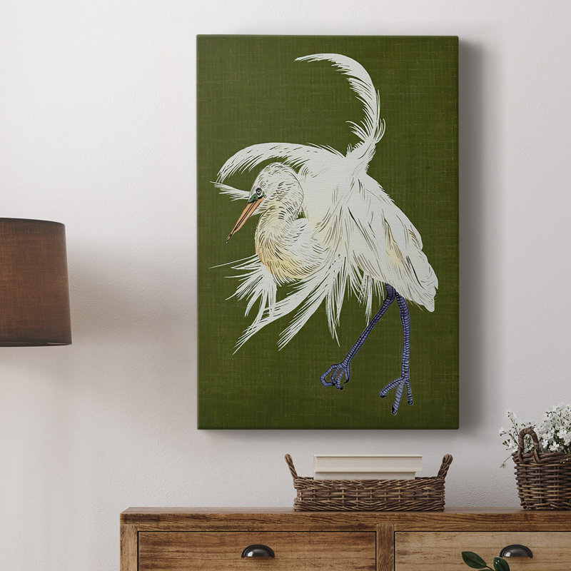 Heron Plumage II - galerie Cavas personnalisée, H 36 po x l 24 po