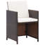 Ensemble repas de patio avec coussins 3 pièces-408664526
