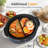 6 Quart Programmable Slow Cooker with 2 in 1 Silicone Liners, Digital Timer, Blue-138425862