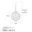 Mease 5 - Light Multicolor Sphere Pendant-67085767