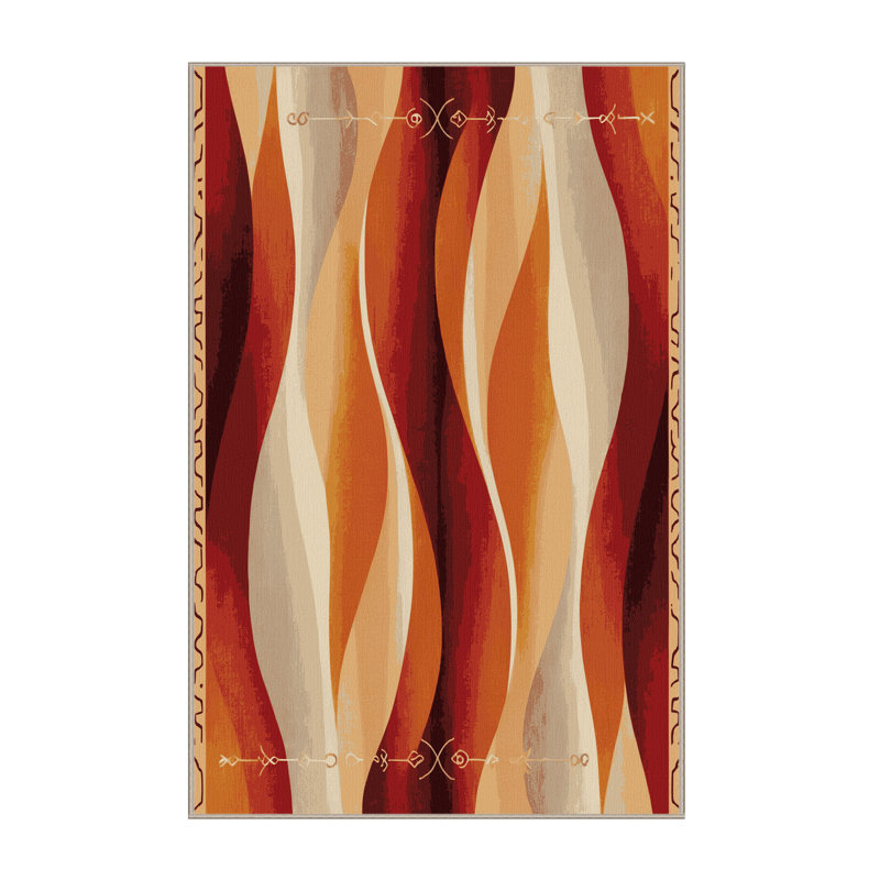 Crimson Veil Rug, Rectangle 8' x 10'