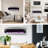 Kody Electric Fireplace - 54 Inch Wall Mounted Fireplace Heater with Remote Control Adjustable LED Flame Color, Timer, and Heat