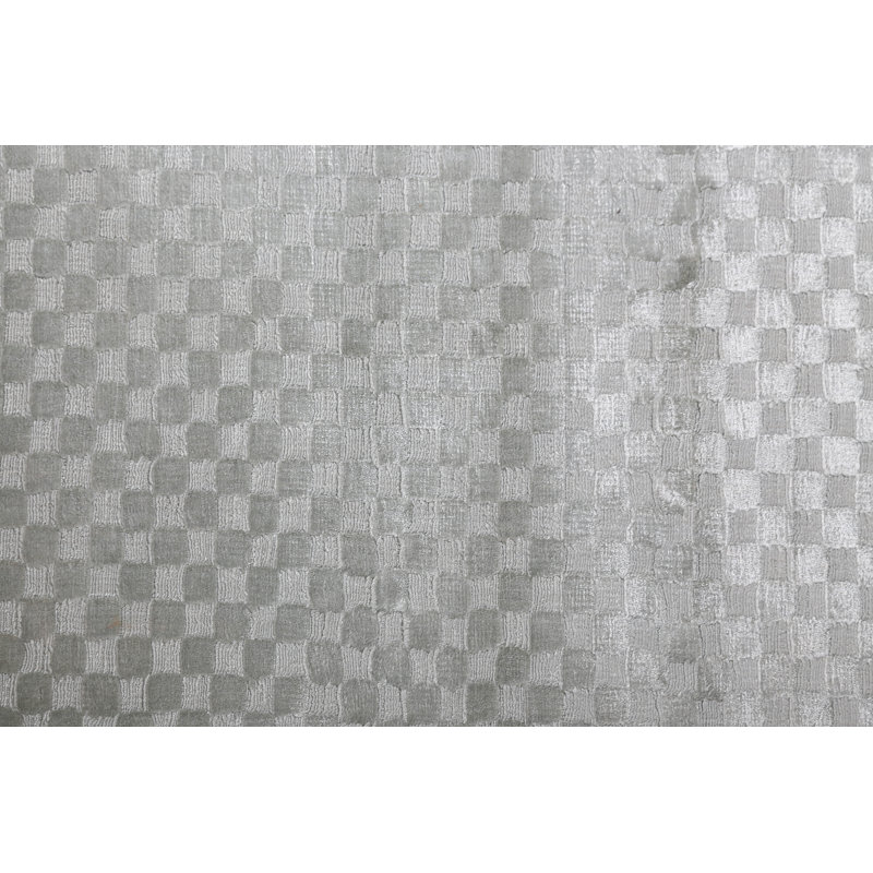 Bubble Viscose Checkered Indoor Rug, Rectangle 12' x 15'
