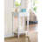 Carved Side Table - White/Multicolor