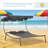 Outdoor Wheeled Hammock Daybed,Double Chaise Lounge Chair