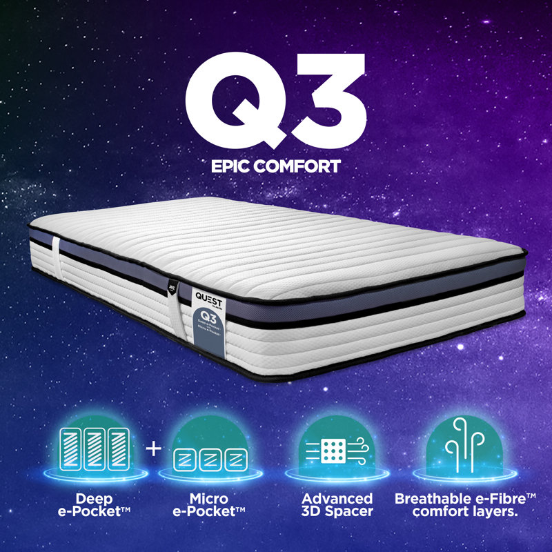 Jay-Be QUEST Q3 Hybrid e-Pocket™ Eco-Friendly Children's Mattress