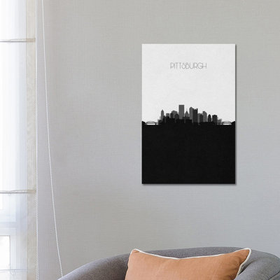 Pittsburgh Skyline 1 Piece Wrapped Canvas Wall Art
