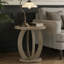 Table de bout ronde en bois, table de chevet décorative pour petit salon-123303299-123303300