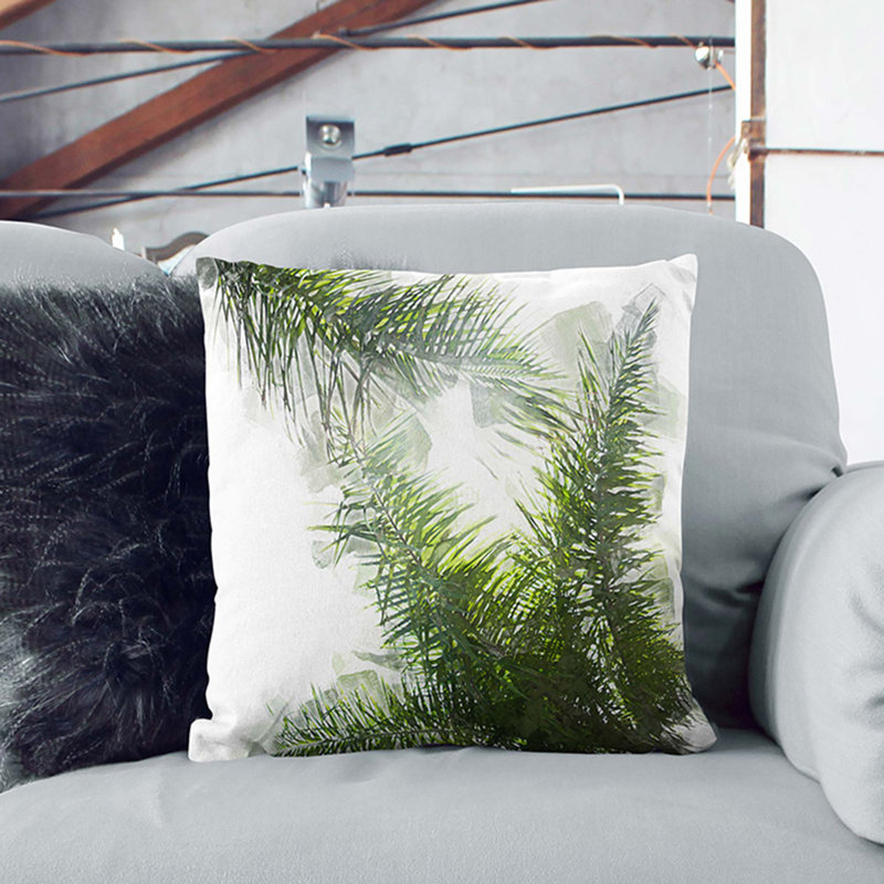 Square Throw Cushion, Black, 55cm H x 55cm W x 20cm D