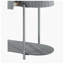 Table de canapé en chrome lustré et chrome l 47 po x P 16 po x H 30 po Yukino